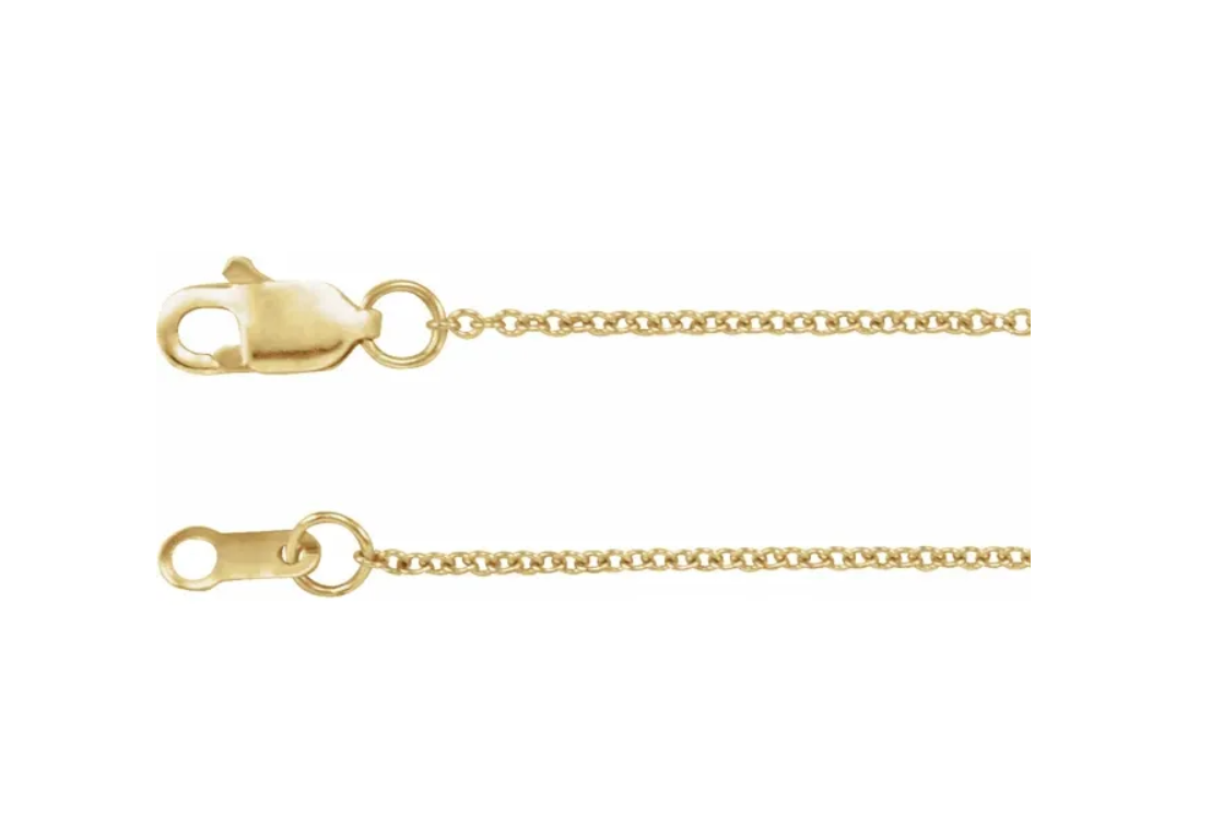 10k Yellow Gold 16" Cable Chain