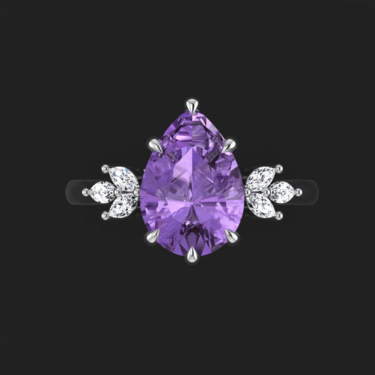 Amethyst Engagement Ring